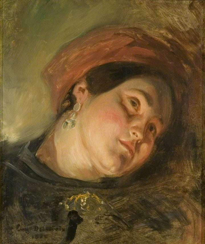 Head of a Woman in a Red Turban