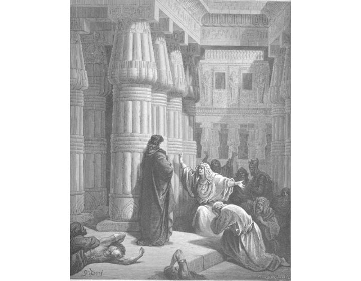 The Egyptians Ask Moses to Depart 