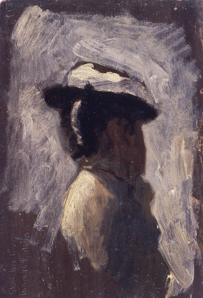 Study of a woman's head
