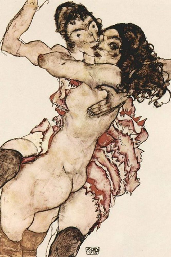 Pair of Women (Women embracing each other) 