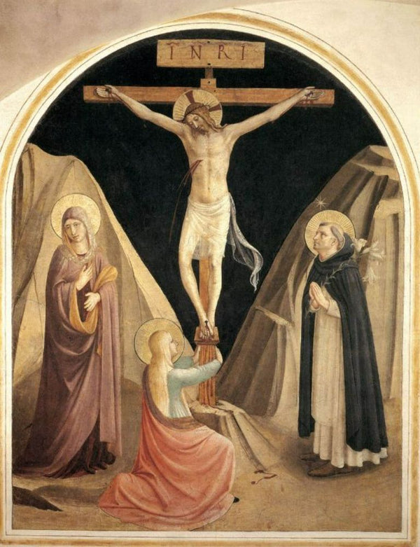 Crucifixion with the Virgin, Mary Magdalene and St Dominic (Cell 25)