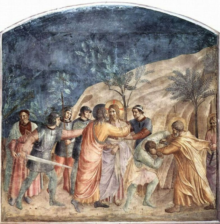 Capture of Christ, Judas Kiss and Peter, the servant Malchus an ear off