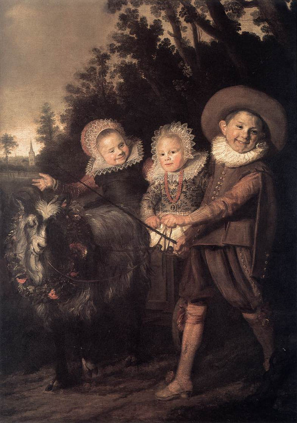 Three Children with a Goat Cart (detail) c. 1620