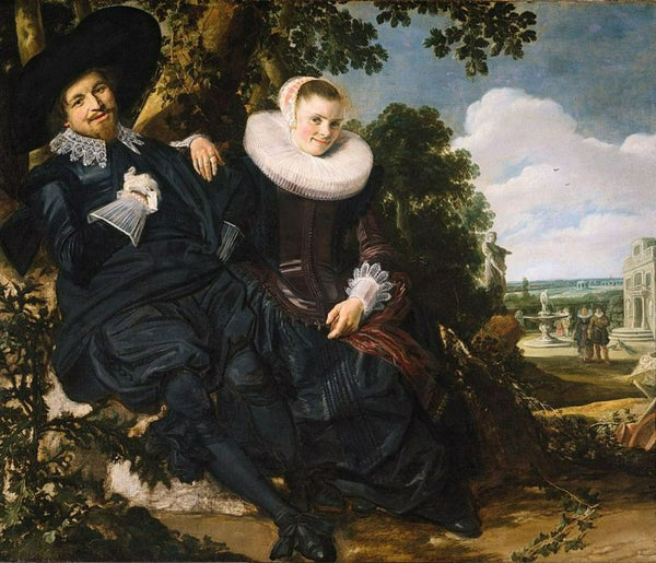 Married Couple in a Garden Painting by Frans Hals