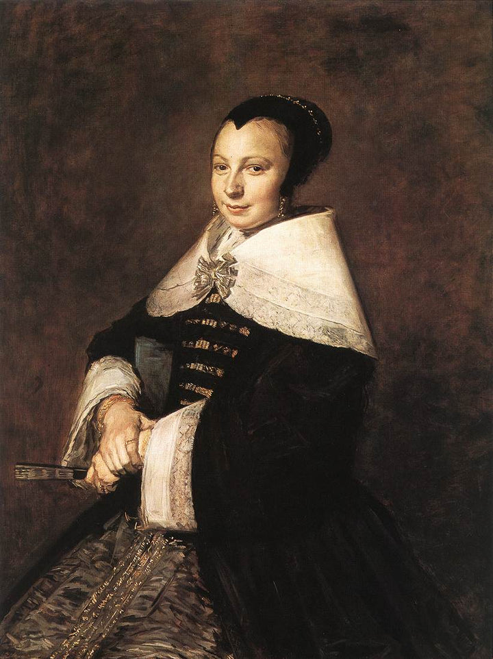 Portrait of a Seated Woman Holding a Fan 1648-50