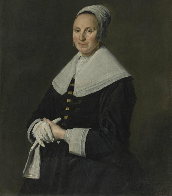 Portrait Of A Woman With Gloves