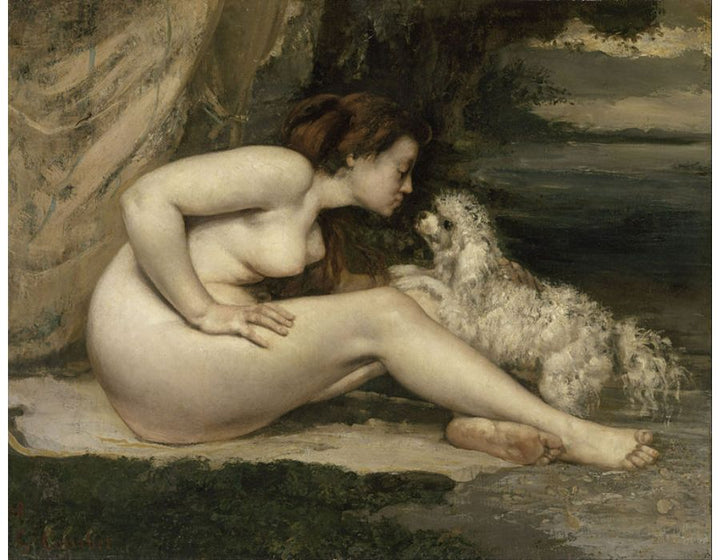 Bathers or Two Nude Women, c.1858 Painting by Gustave Courbet