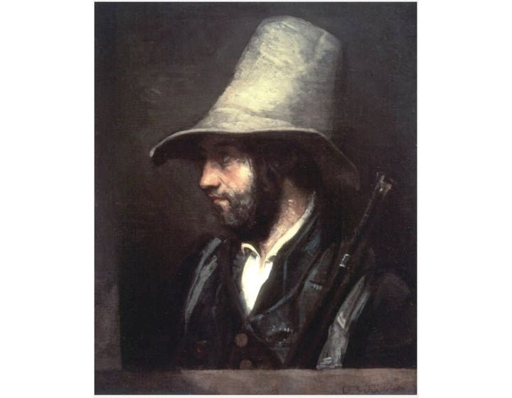 Portrait of a Hunter Painting by Gustave Courbet