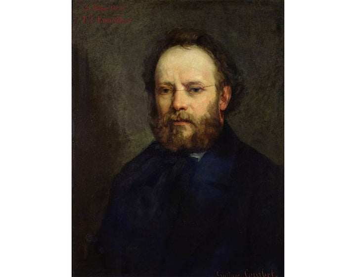 Portrait of Pierre Joseph Proudhon (1809-65) 1865 Painting by Gustave Courbet