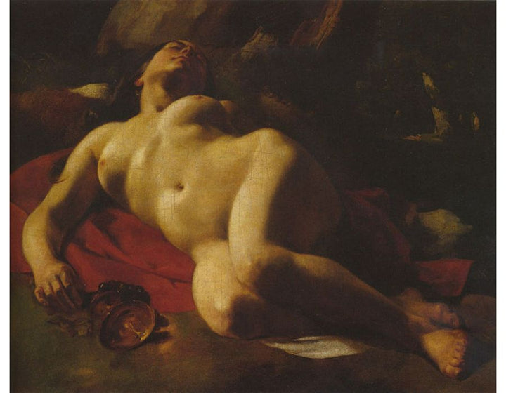 La Bacchante, c.1844-47 Painting by Gustave Courbet