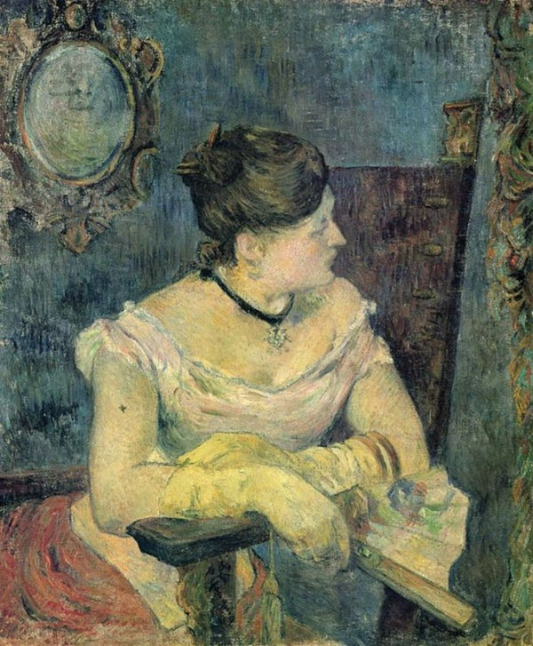 Madame Mette Gauguin In An Evening Dress 