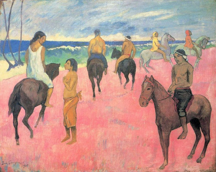 Horsemen On The Beach 