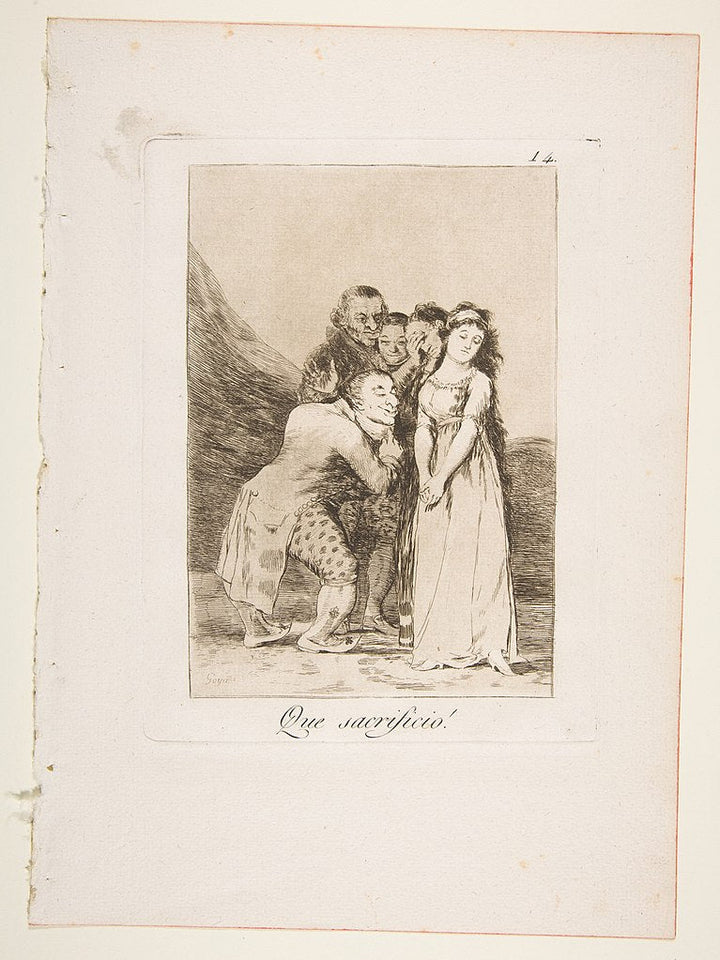 Caprichos Plate 14 What A Sacrifice 