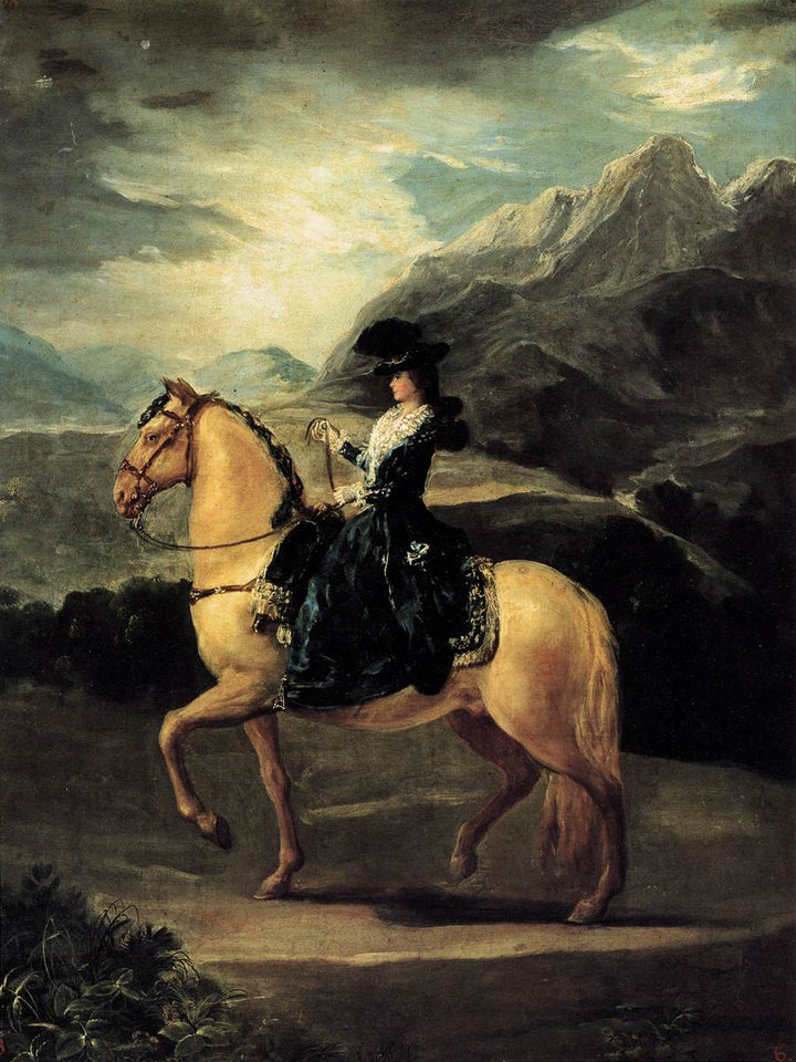 Portrait Of Maria Teresa De Vallabriga On Horseback 