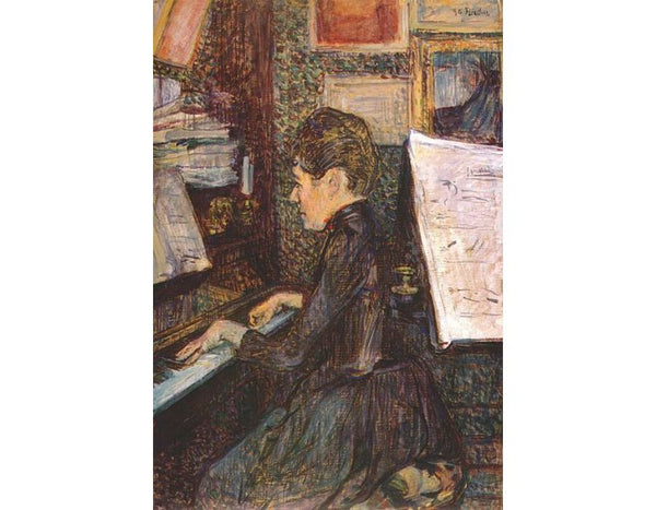 Mlle Marie Dihau At The Piano 