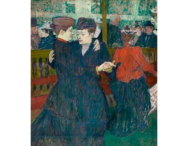 Two Women Dancing At The Moulin Rouge 