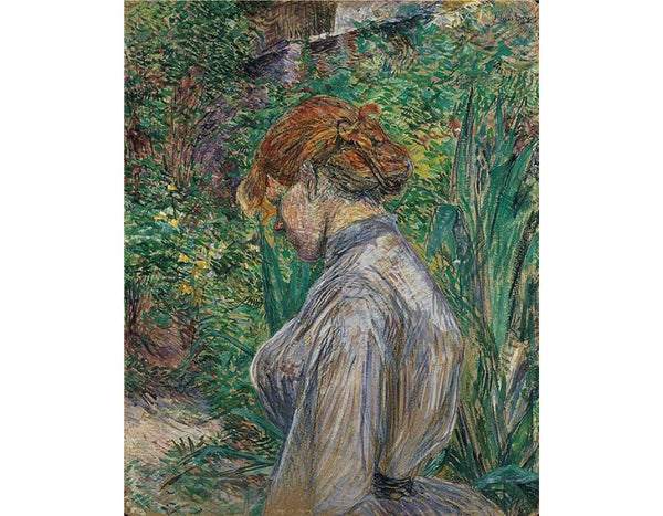 Red Headed Woman In The Garden Of Monsieur Foret 