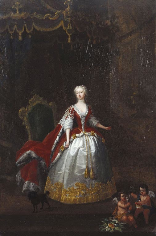 Portrait of Augusta of Saxe Gotha 