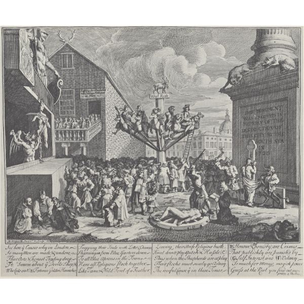 Emblematical print of the South Sea 