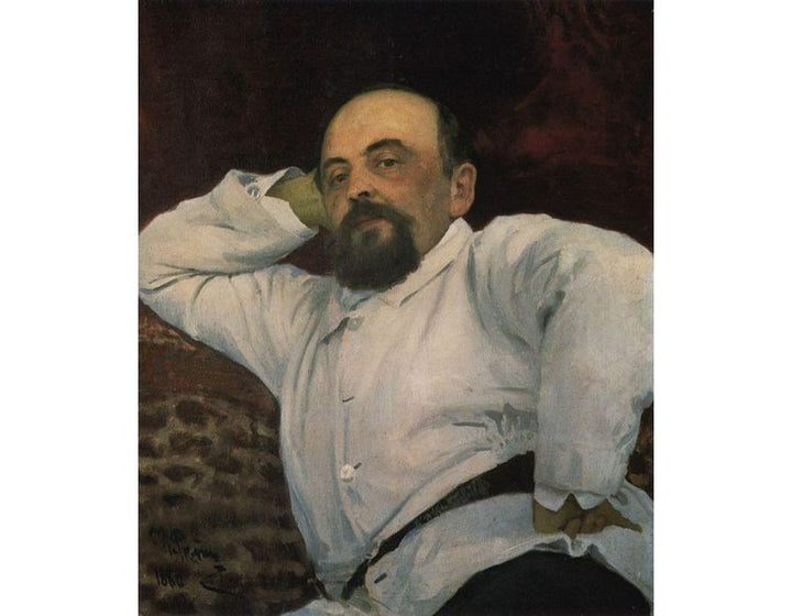 Portrait of railroad tycoon and patron of the arts Savva Ivanovich Mamontov 