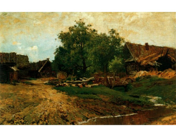 Village Savvinskaya Painting by Isaac Ilyich Levitan