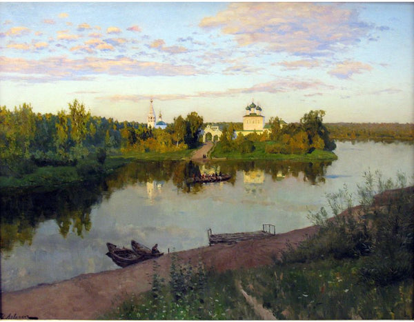 The Evening Bell Tolls, 1892 Painting by Isaac Ilyich Levitan