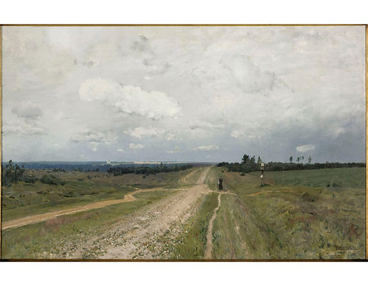 The Vladimir's road 2 Painting by Isaac Ilyich Levitan