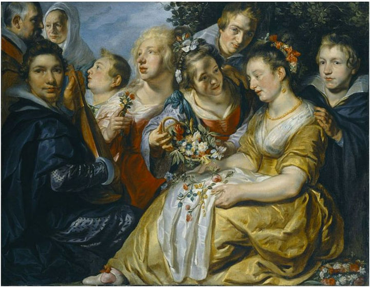 Self portrait with his Family and Father-in-Law Adam van Noort 