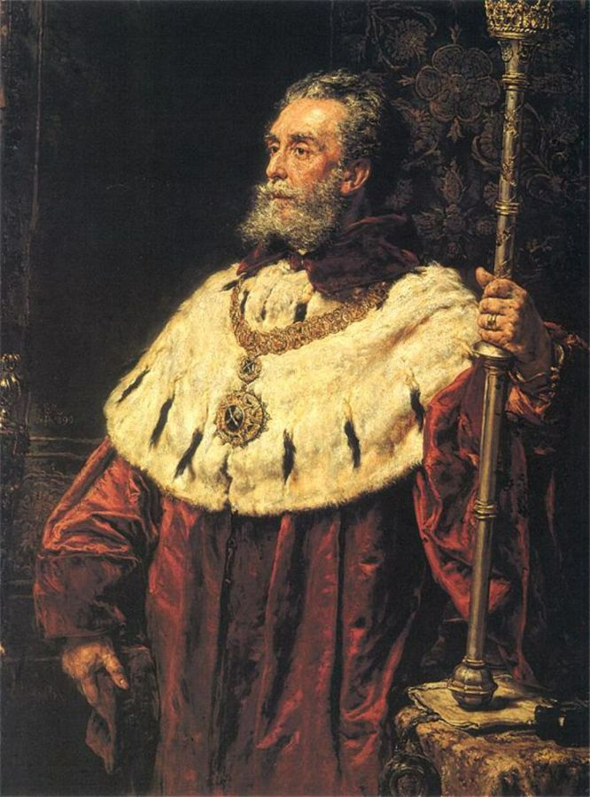 Portrait of Stanislaw Tarnowski Painting by Jan Matejko