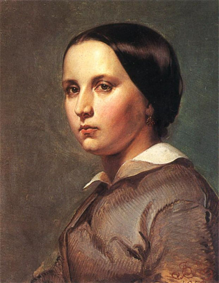 Portrait of Maria Matejko Painting 