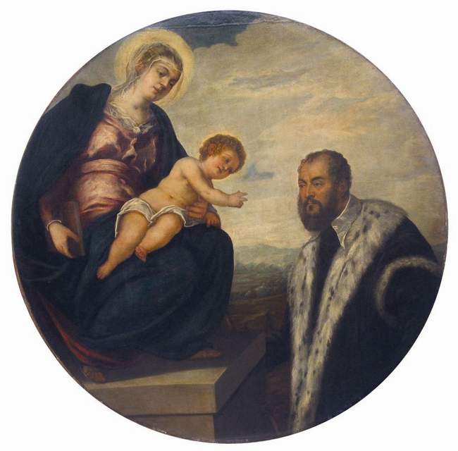 Madonna with Child and Donor Tintoretto 