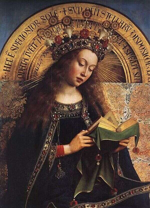 The Ghent Altarpiece- Virgin Mary (detail) 1426-29 