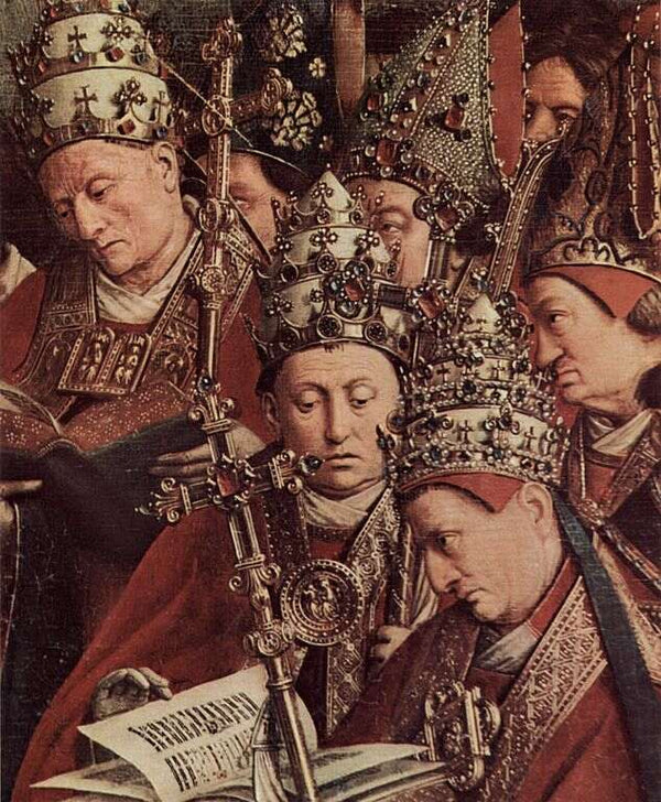 The Ghent Altarpiece- Adoration of the Lamb (detail 8) 1425-29 