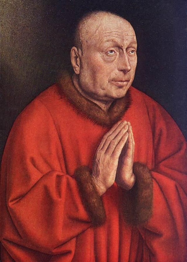 The Ghent Altarpiece- The Donor (detail) 1432 