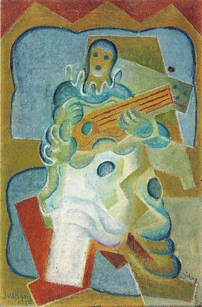 Pierrot Playing Guitar 