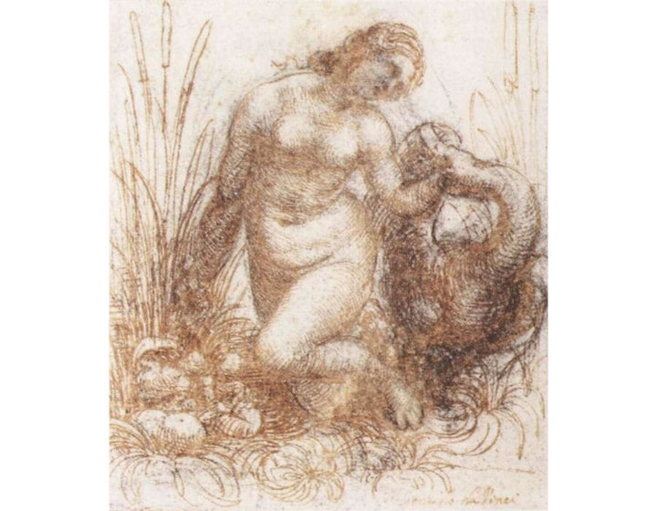 Study for a kneeling Leda 1503-07 