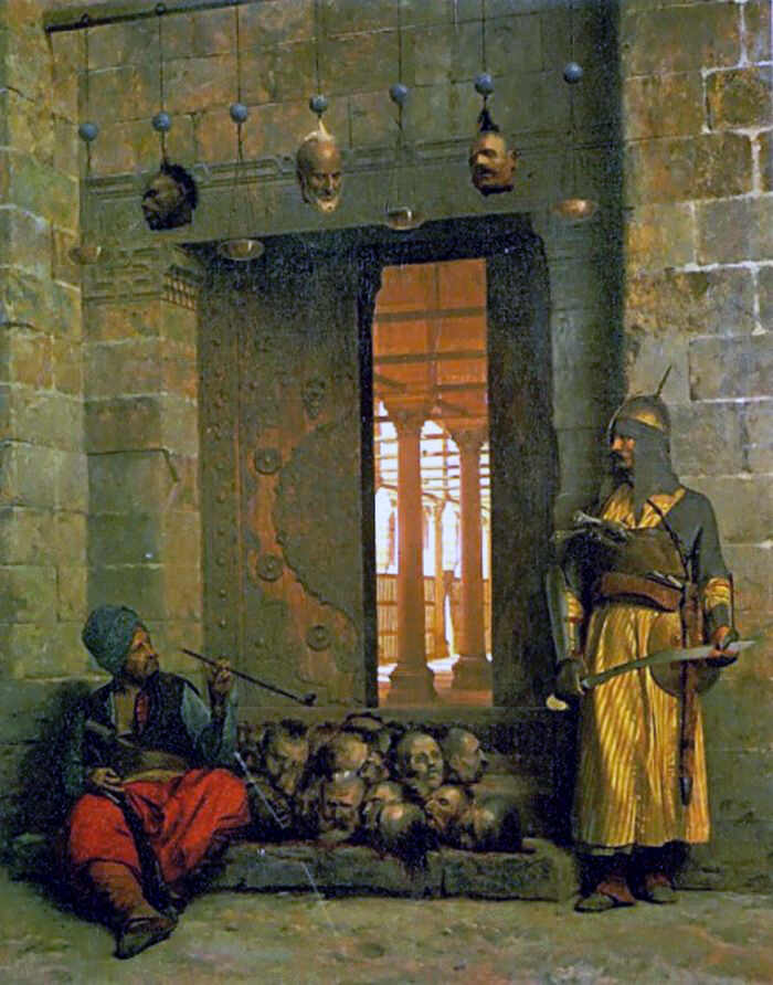 The Door of the El-Hassanein Mosque in Cairo Painting by Jean-Leon