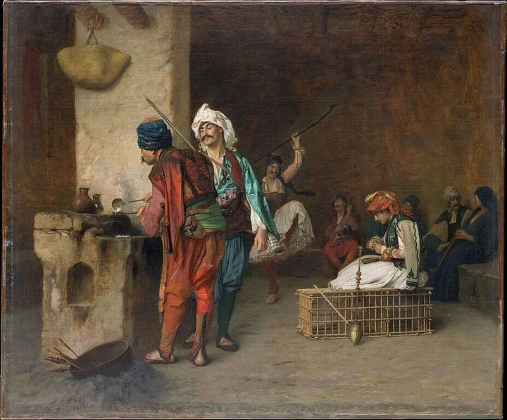 A Café in Cairo Painting by Jean-Leon