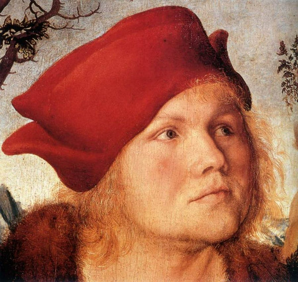 Portrait of Dr. Johannes Cuspinian (detail 1) c. 1502 