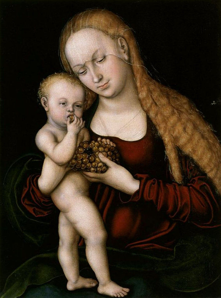 Virgin and Child with Grapes 