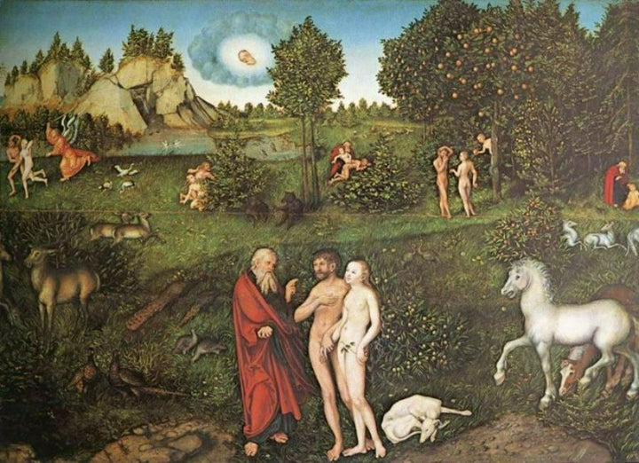 Adam and Eve in the Garden of Eden 