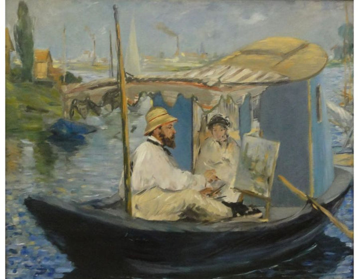 Painting On His Studio Boat 