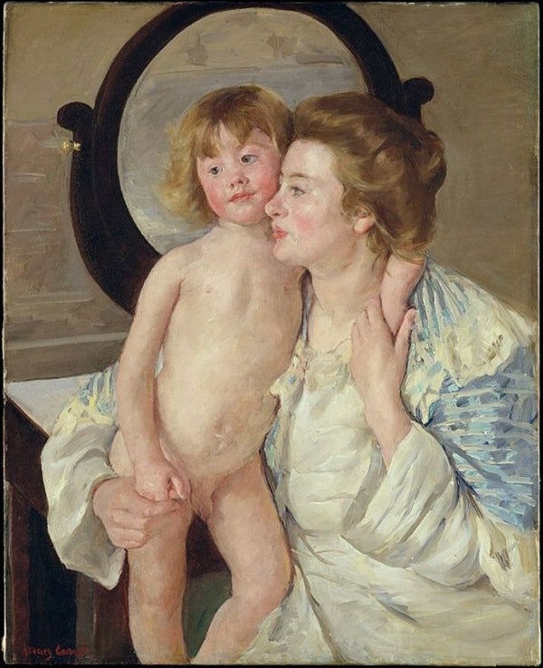 Mother And Child Aka The Oval Mirror 