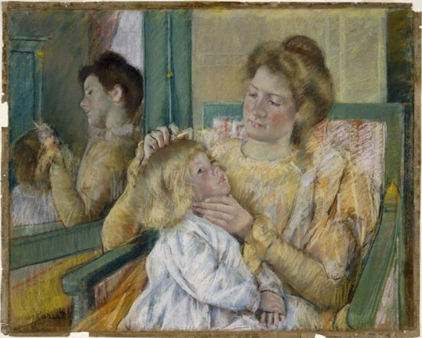 Mother Combing Her Child's Hair, c.1901 