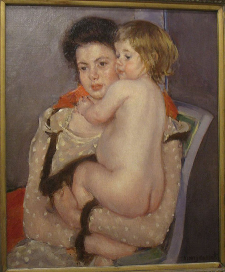 Reine Lefebvre Holding a Nude Baby, 1902 