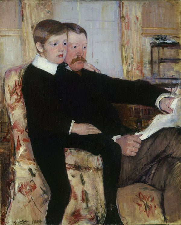 Portrait of Alexander J. Cassat and His Son Robert Kelso Cassatt 