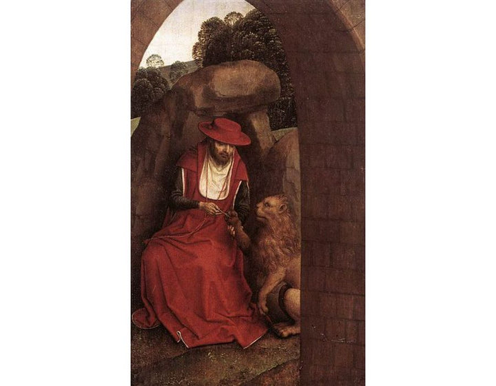 St Jerome and the Lion 1485-90 