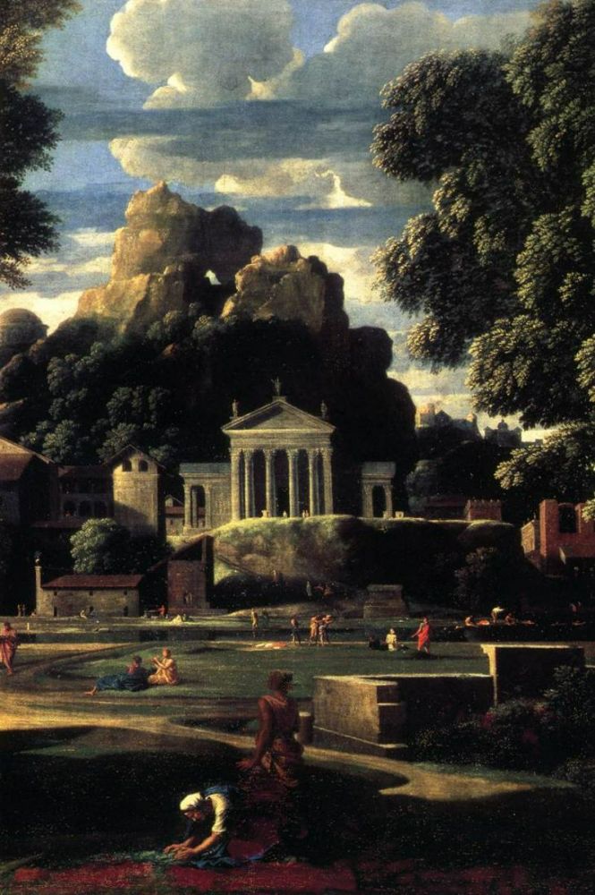 Landscape with the Gathering of the Ashes of Phocion (detail) 1648 