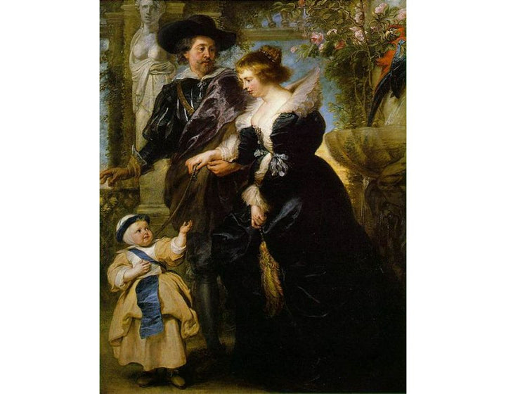 Rubens, his wife Helena Fourment, and their son Peter Paul c. 1639 