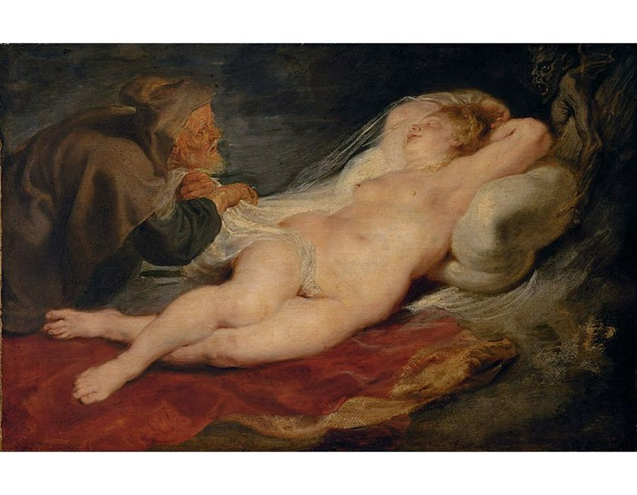 The Hermit and the Sleeping Angelica 1626-28 